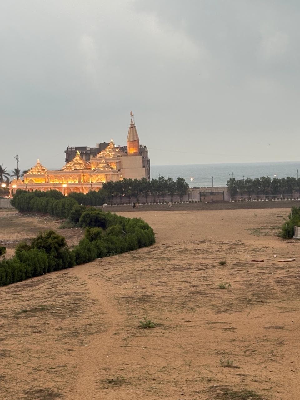 Temple and sea from the hotel