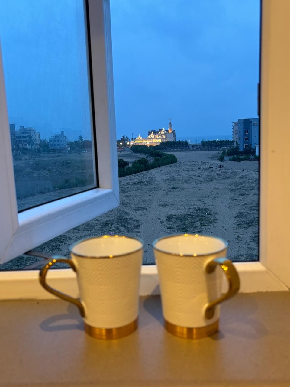 Evening tea by the window