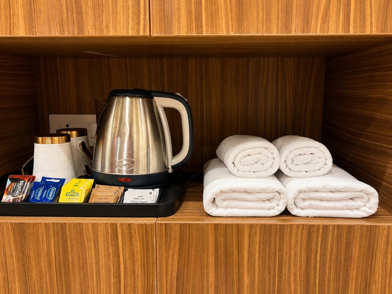 In-room tea station